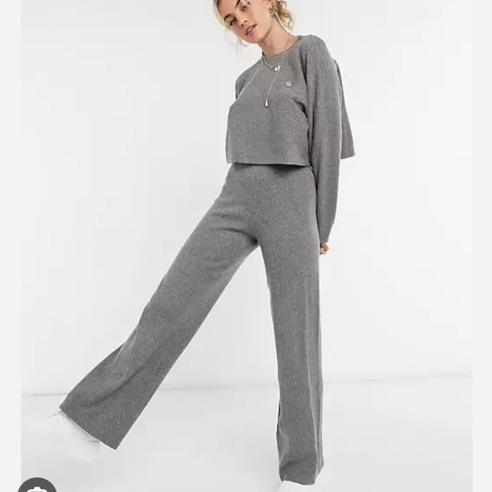 Grey Sweater Pants Soft & Comfy